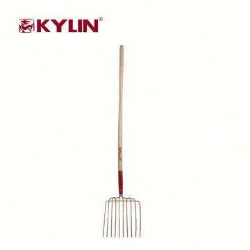 High Quality Garden Spade Hand Pitch Fork With Wooden Handle